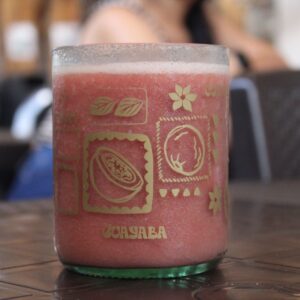 guayaba colección tropi two glass tinta manias serigrafía estampado en vidrio